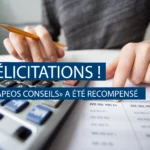 Félicitations à CAPEOS CONSEILS pour sa récompense dans le classement Le Point, mise en évidence par une image symbolisant le succès comptable et financier