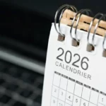 Calendrier 2026 pour le nombre de jours travaillés en 2026